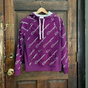 CHAMPION Logo Sweatshirt Hoodie w/ Front pocket